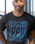 Best Dad Word Art Shirt