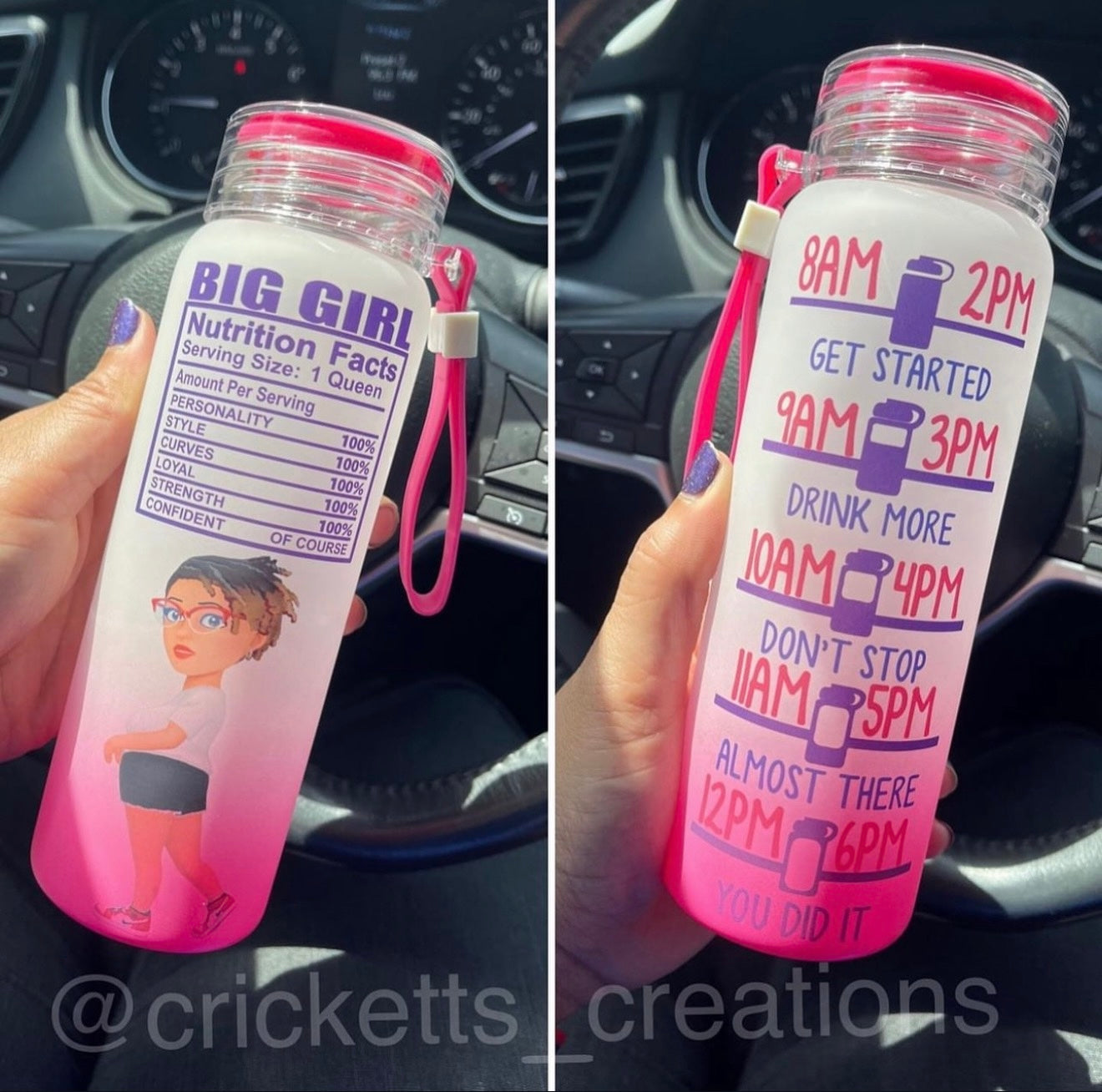 Custom Frosted Glass Water Bottle
