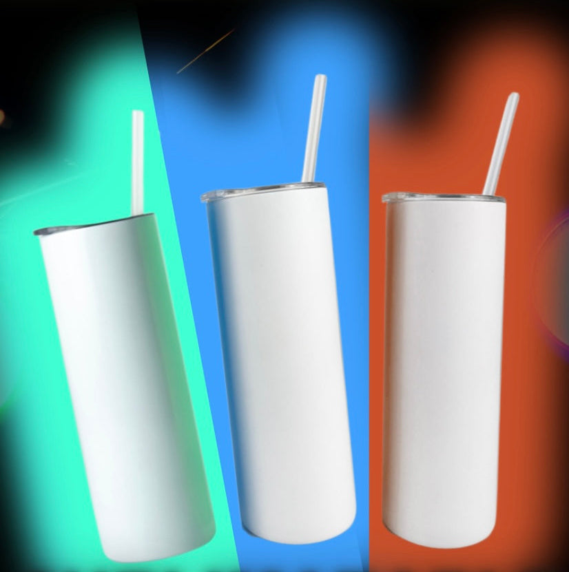 20oz Custom Glow Skinny Tumbler