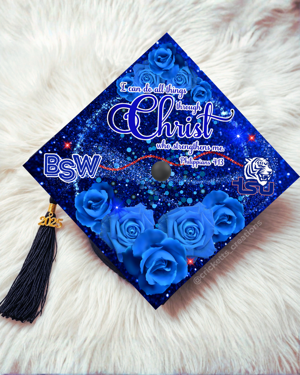 Custom Sublimated Graduation Cap Topper
