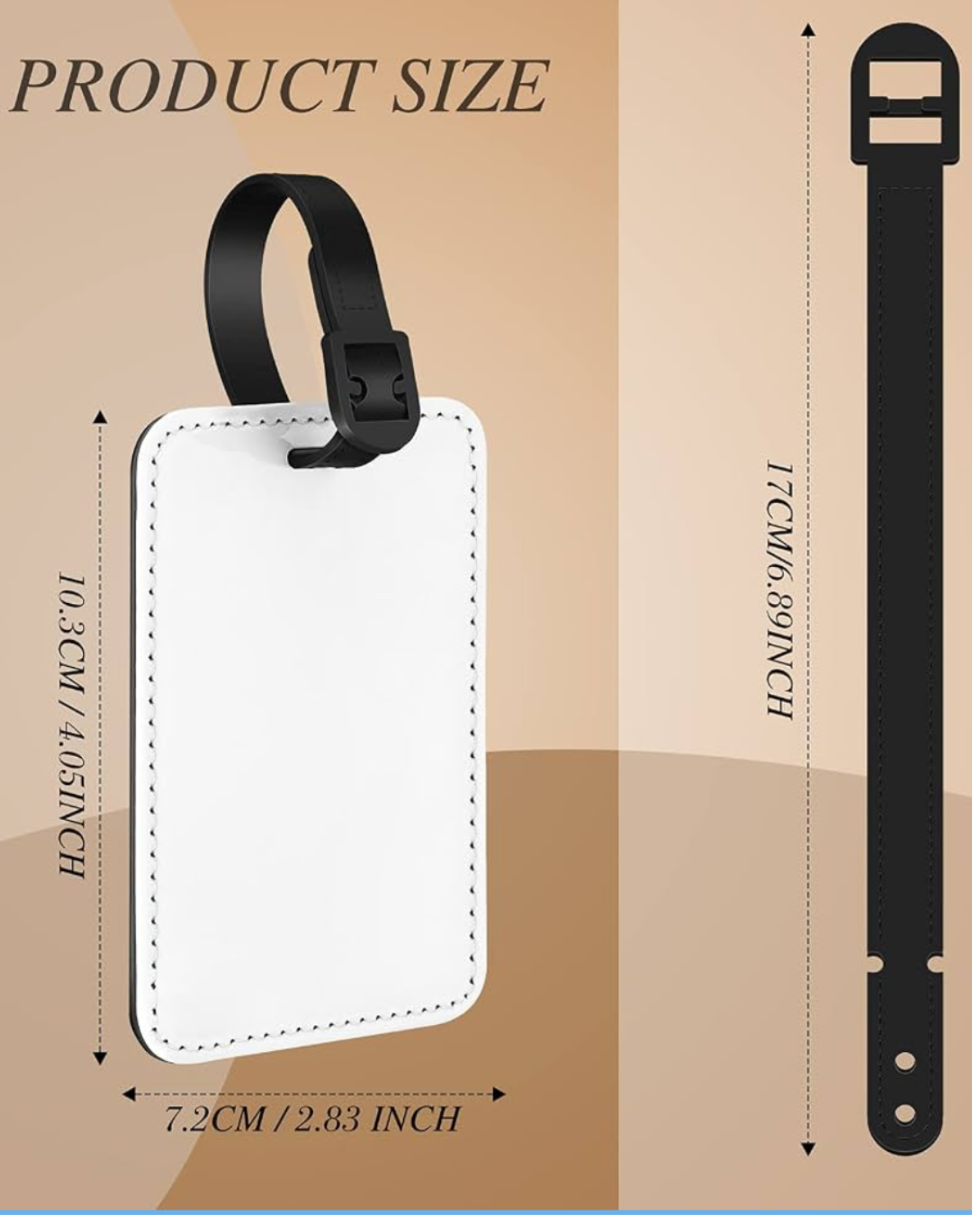 Custom Travel Tag with Contact Card
