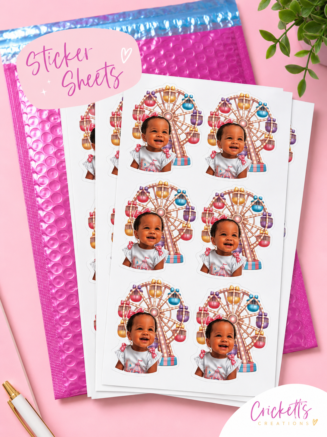 Custom Photo Sticker Sheets