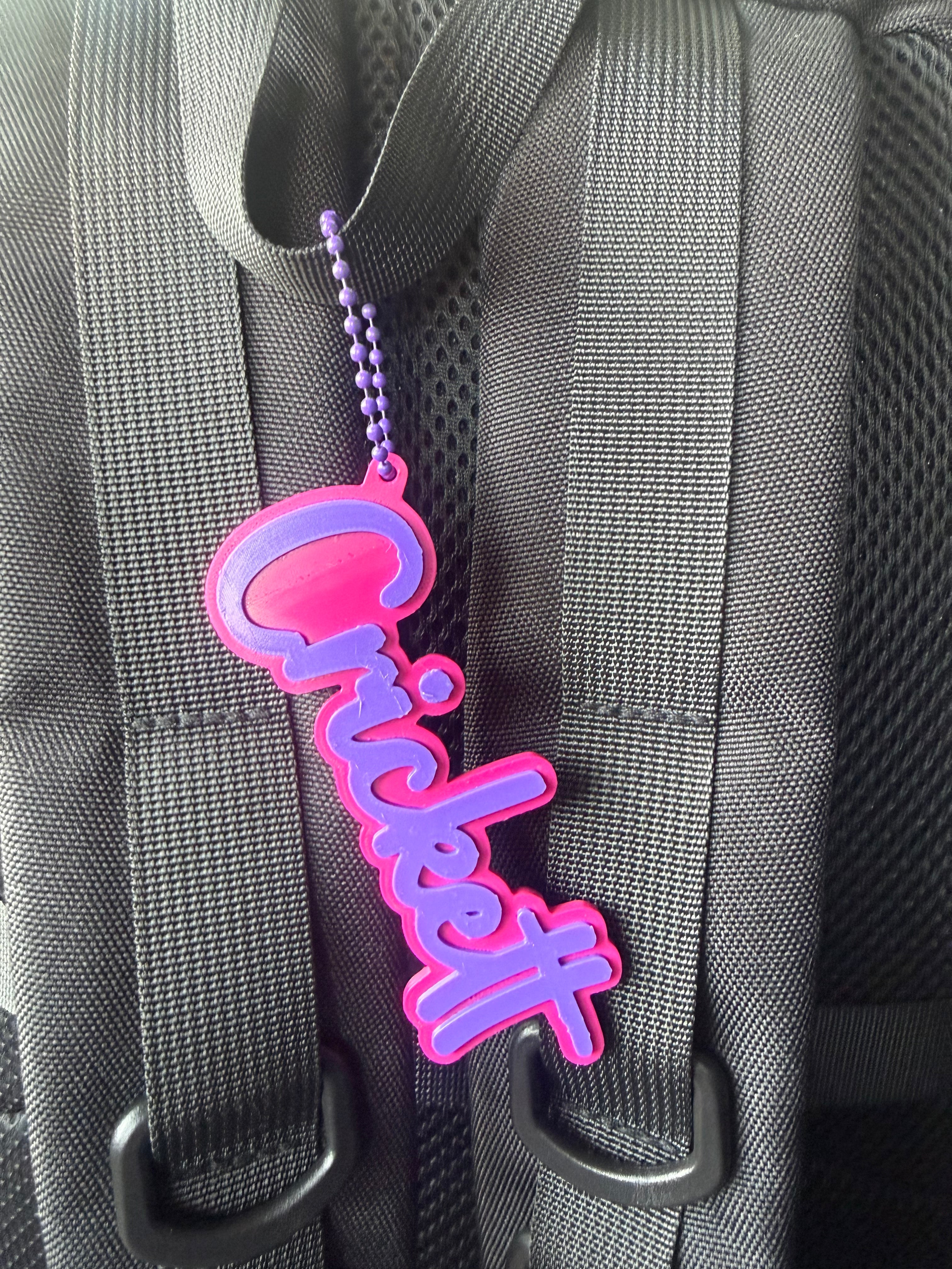 Custom 3D Name Tag & Keychain