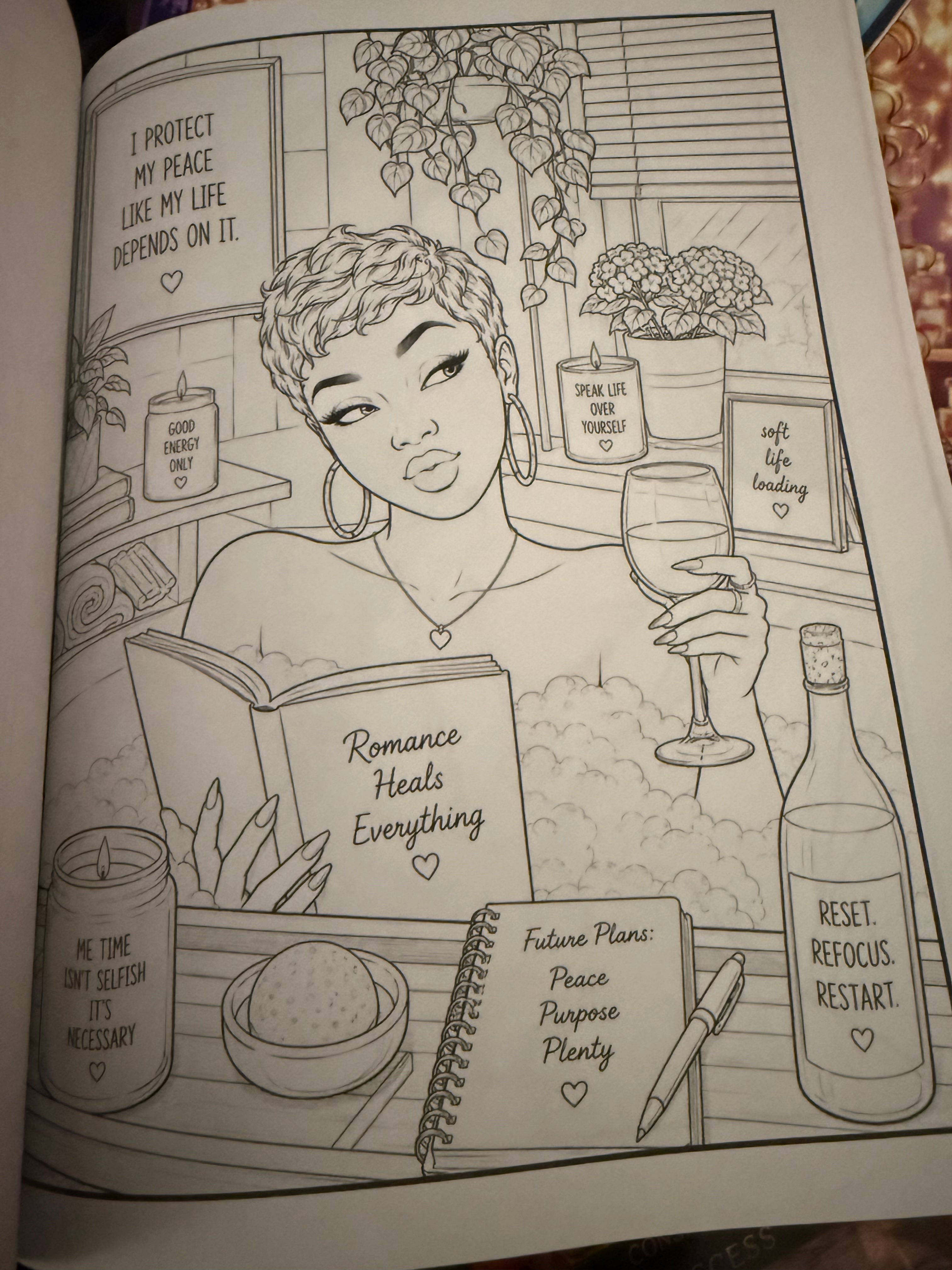 Petty, But Healing: Volume 2 Coloring Book