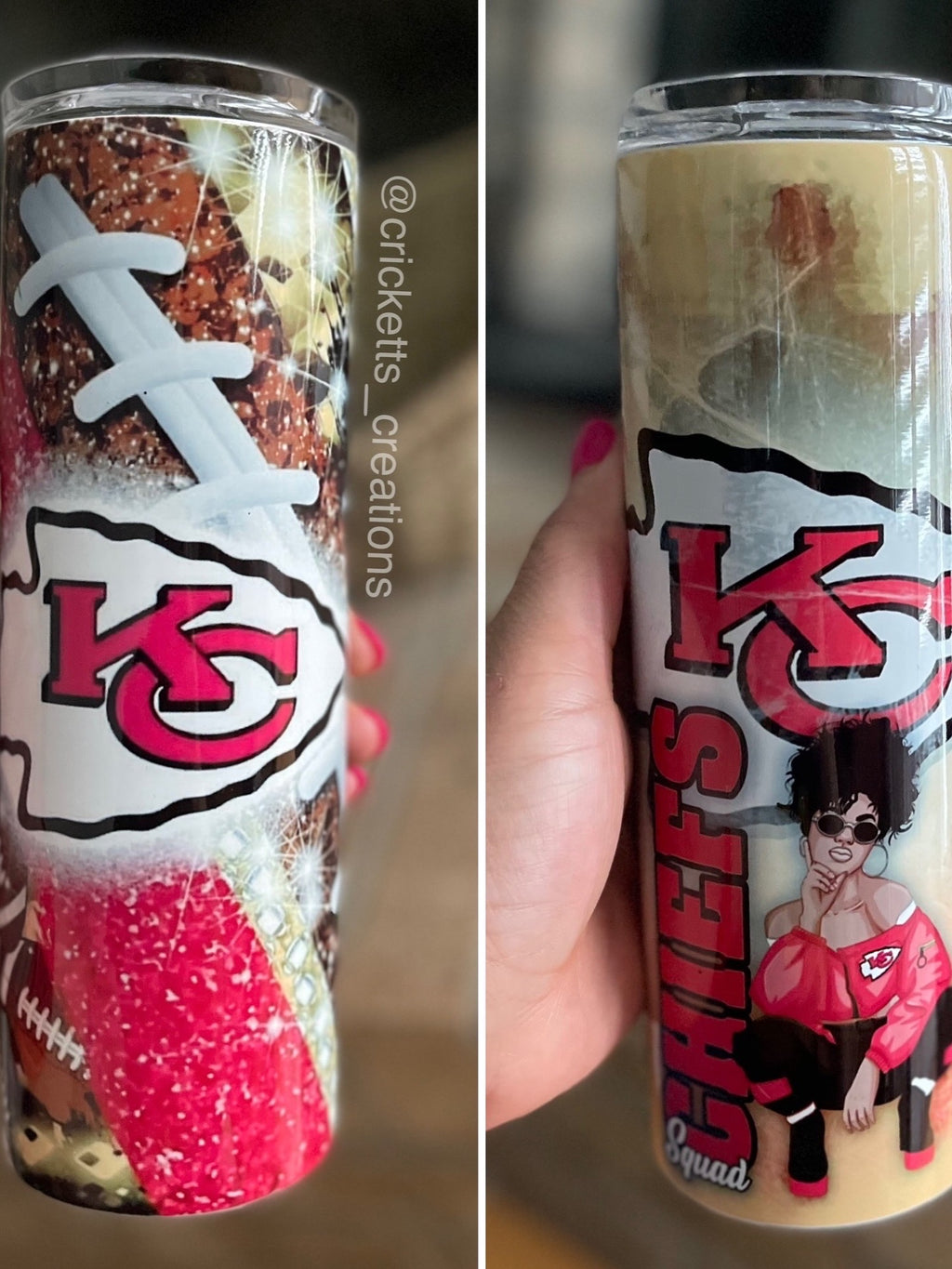 Mockup Stock: 🏈 Chiefs Kingdom Stainless Steel Tumblers — Game-Day Edition