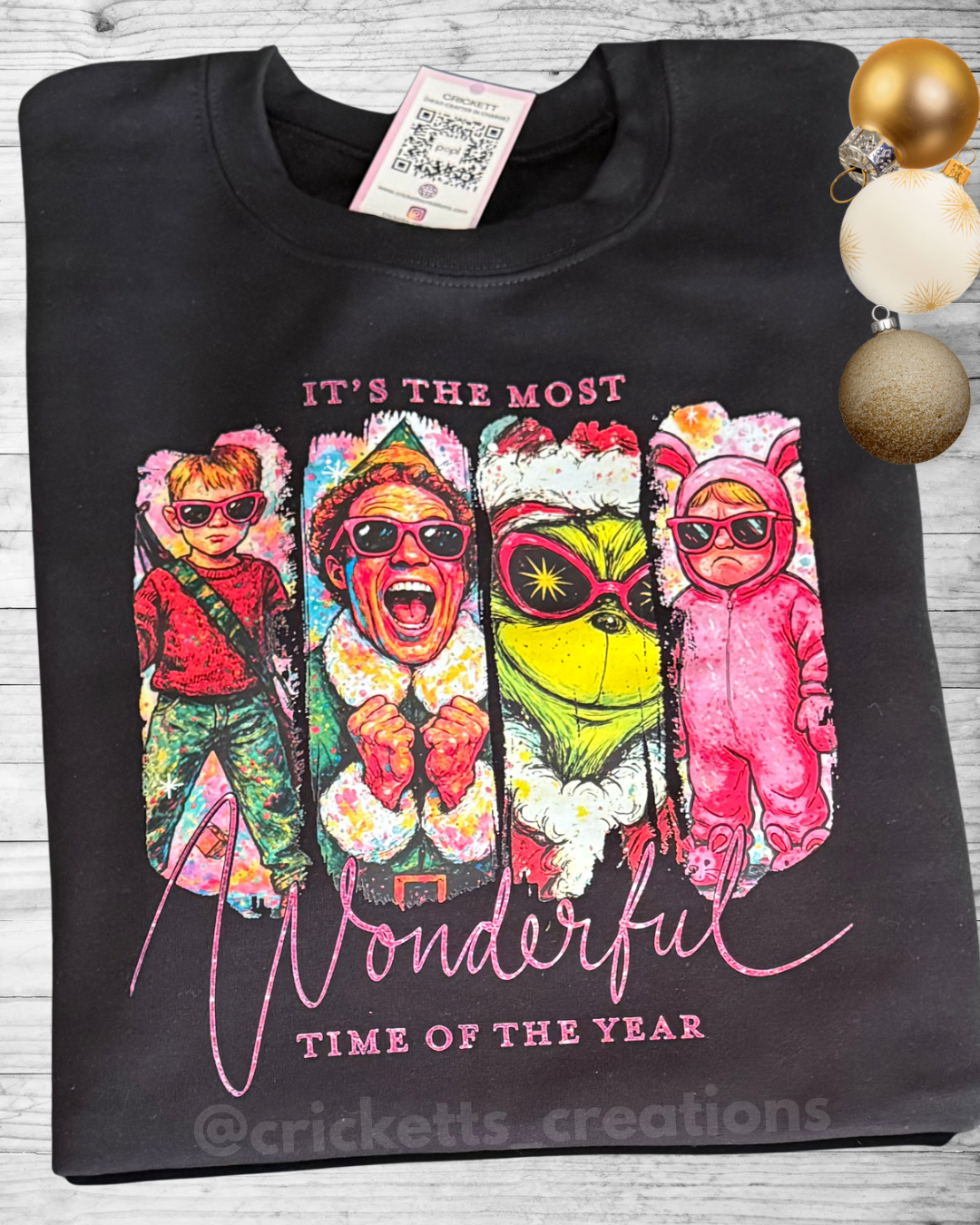 Most Wonderful Time of the Year Retro Christmas Sweatshirt