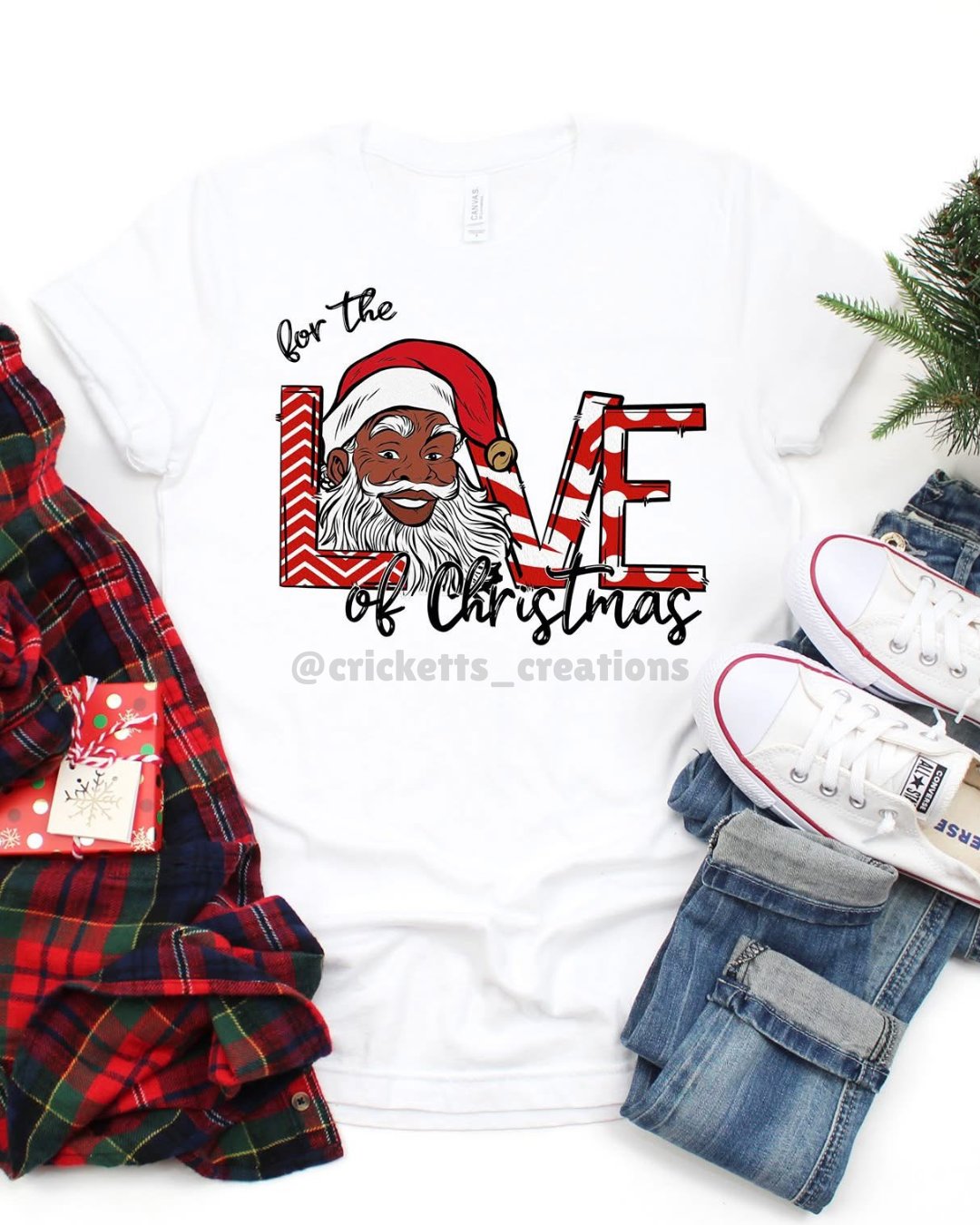 “For the Love of Christmas” Santa Shirt