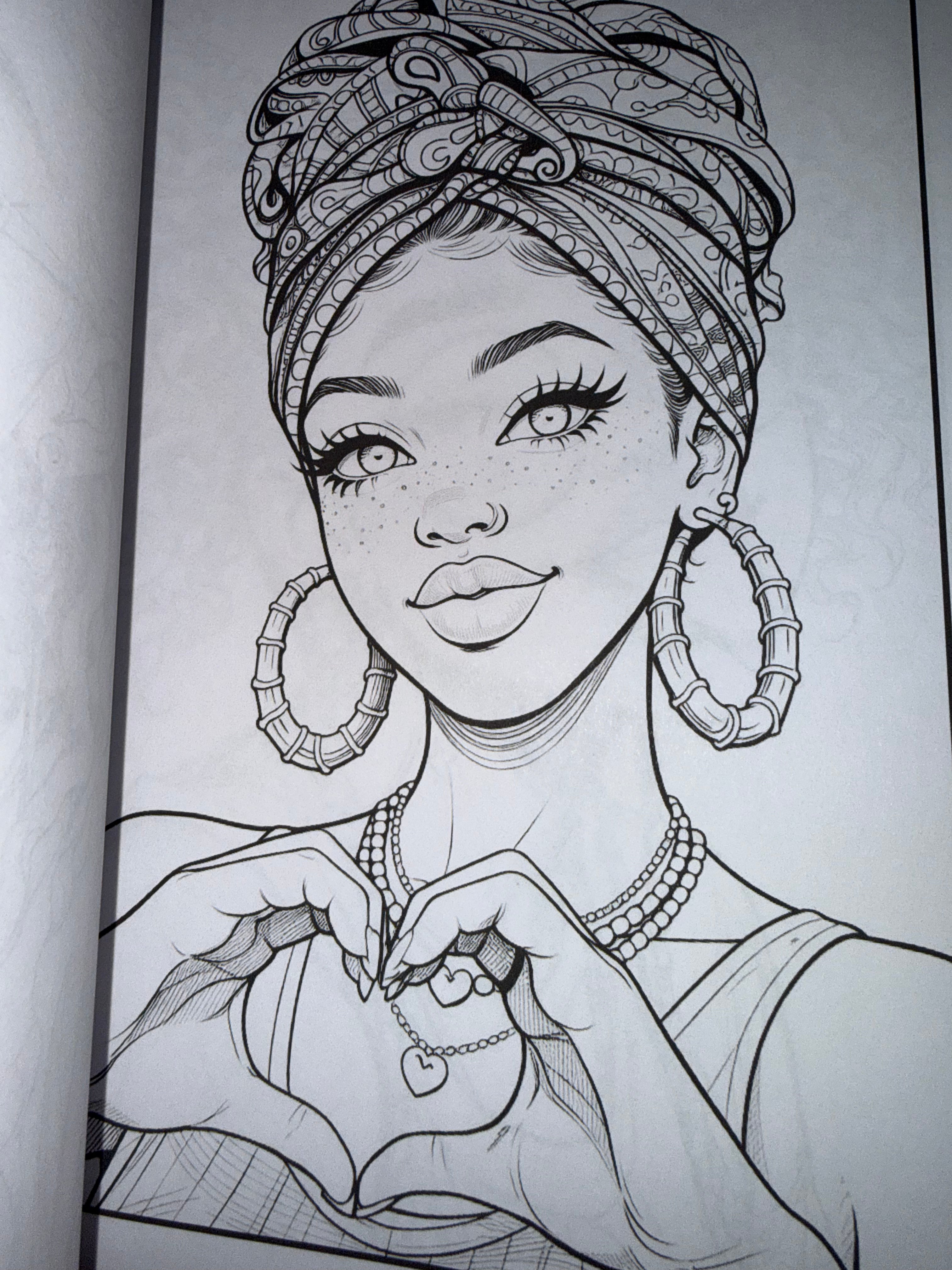 Hey, Girl, Hey!: Vol. 1: Face Card Never Declining Coloring Book