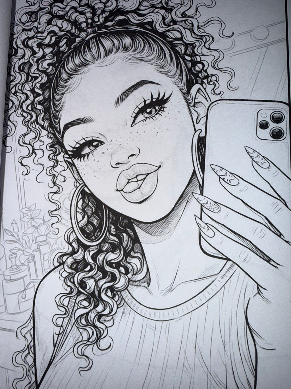 Hey, Girl, Hey!: Vol. 1: Face Card Never Declining Coloring Book