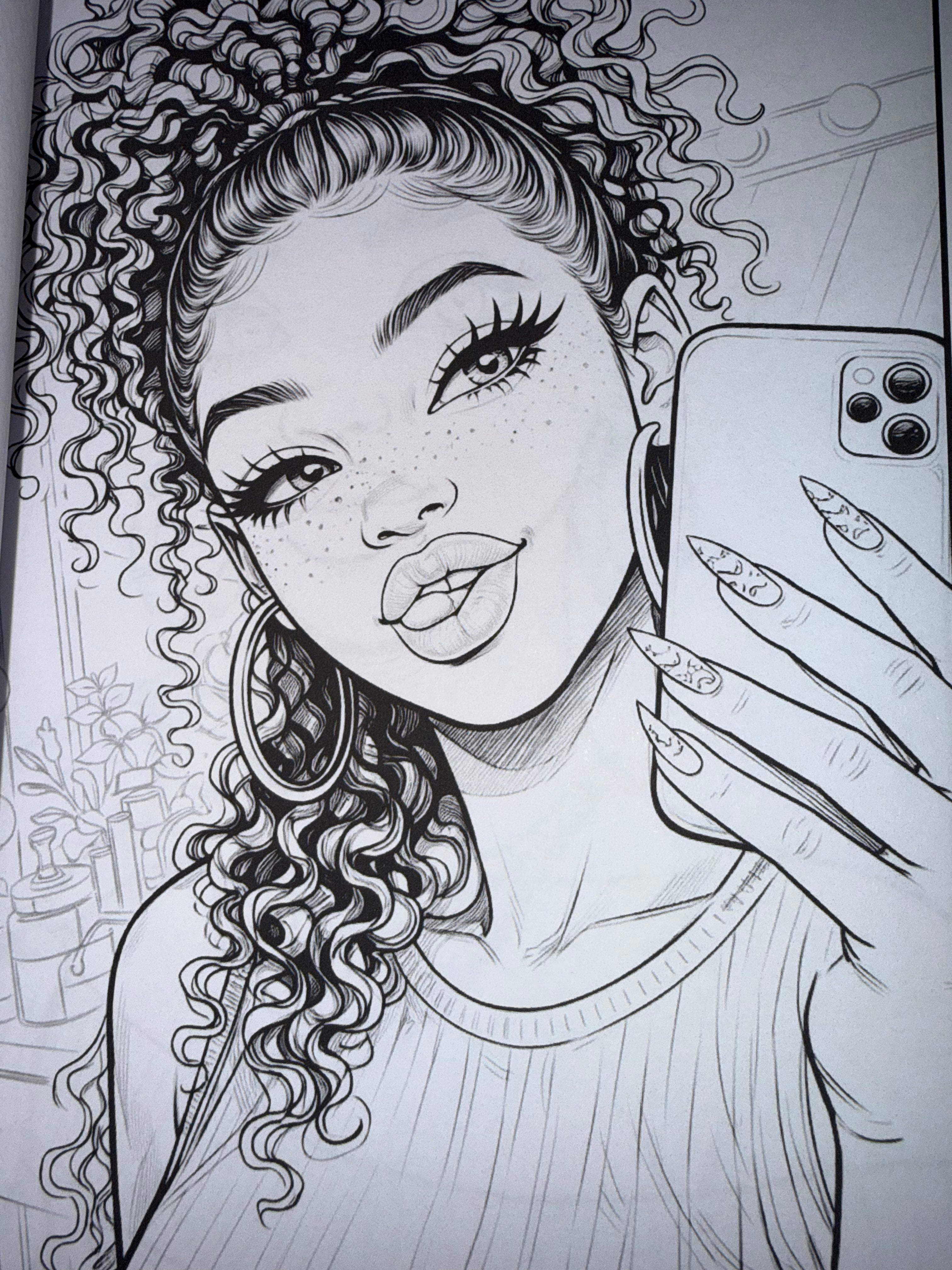 Hey, Girl, Hey!: Vol. 1: Face Card Never Declining Coloring Book