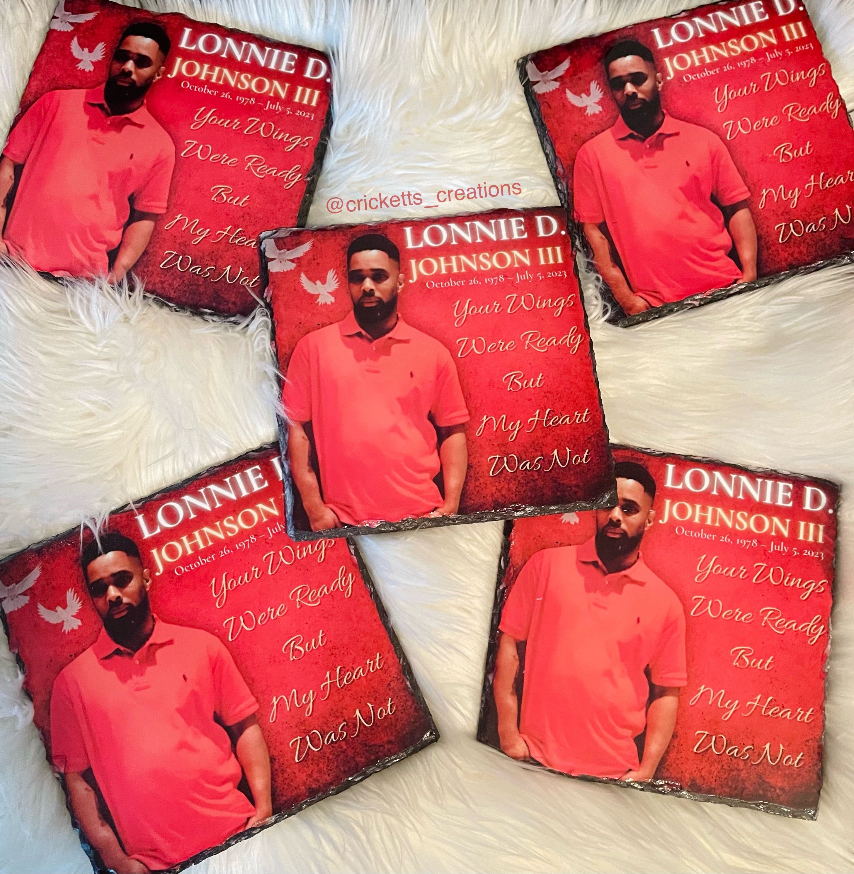 Custom Slate Photo Frame — Personalized Photo Keepsake