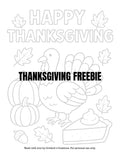 Thanksgiving for Kids Sampler Page- Free Coloring Download