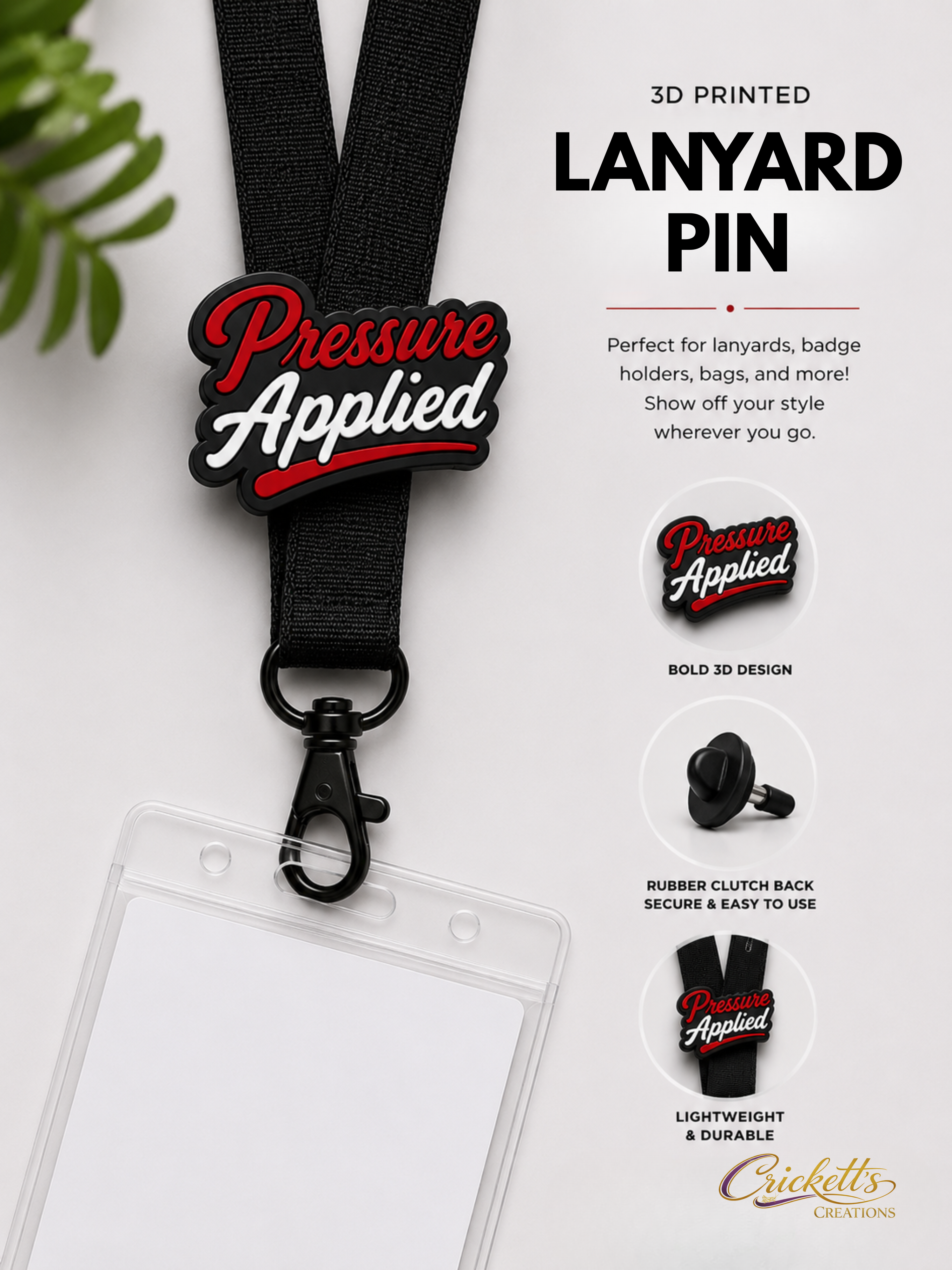 3D Printed Lanyard Pins