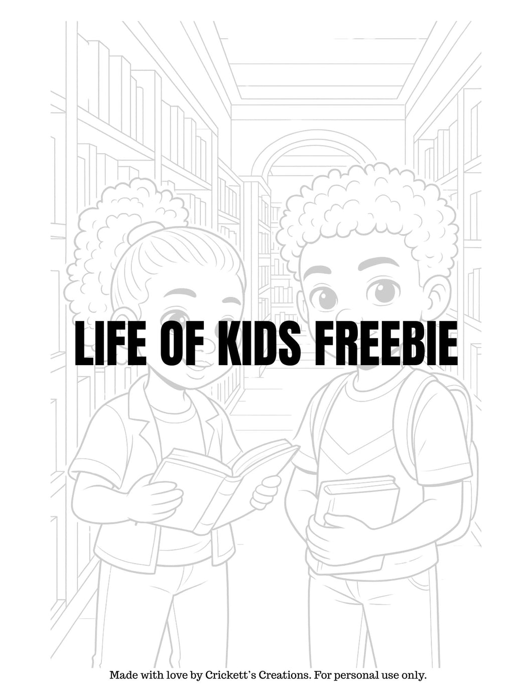 Life of Kids Sampler Page- Free Coloring Download