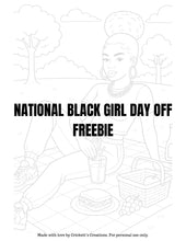 Load image into Gallery viewer, 🌸 National Black Girl Day Off: Self-Care Coloring Pack
