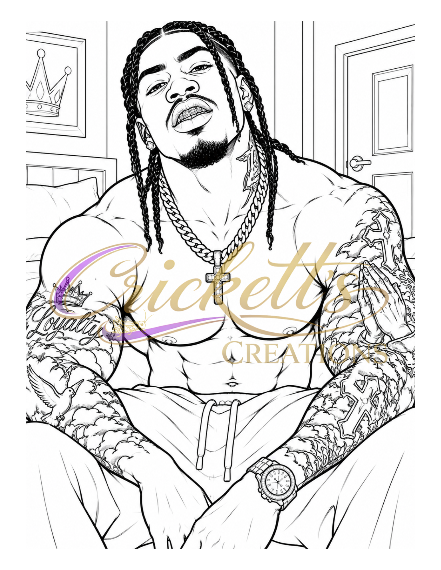 Leading Men: An Adult Coloring Book Inspired by Urban Romance Book Boyfriends