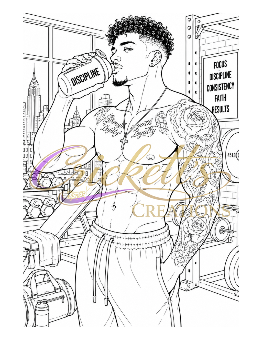 Leading Men: An Adult Coloring Book Inspired by Urban Romance Book Boyfriends