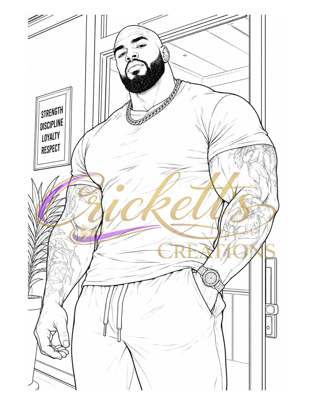 Leading Men: An Adult Coloring Book Inspired by Urban Romance Book Boyfriends