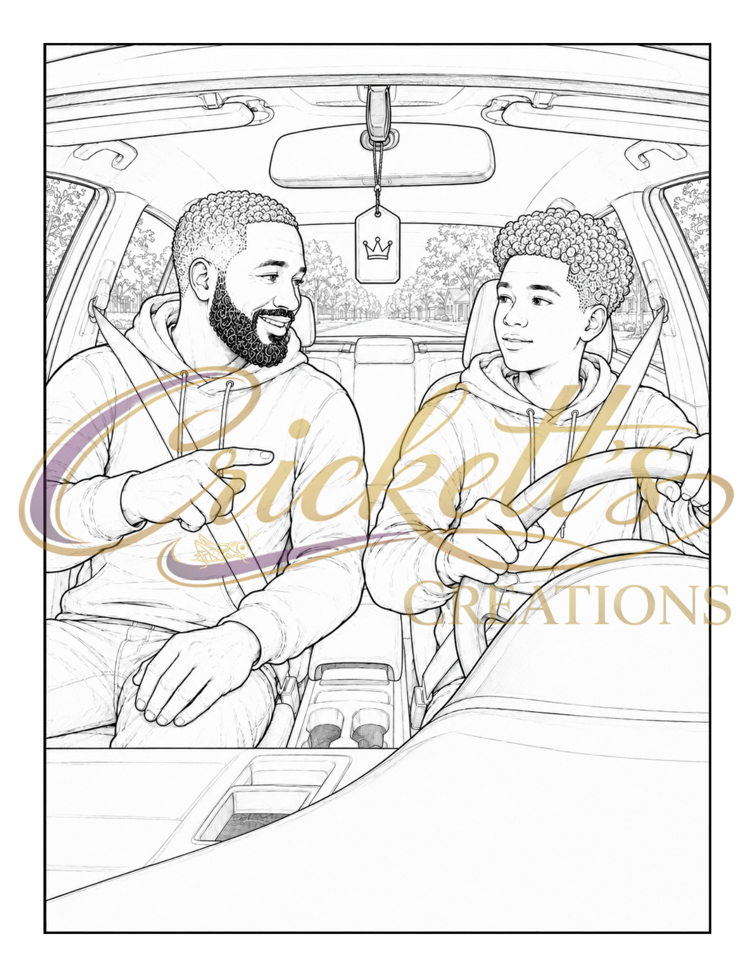 Kings Among Us (Celebrating Black Fatherhood): A Coloring Book Honoring Fathers, Protectors, Providers & Role Models