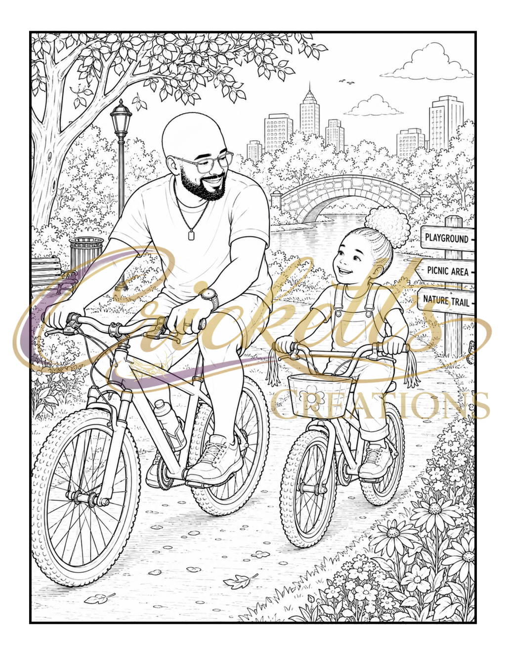 Kings Among Us (Celebrating Black Fatherhood): A Coloring Book Honoring Fathers, Protectors, Providers & Role Models