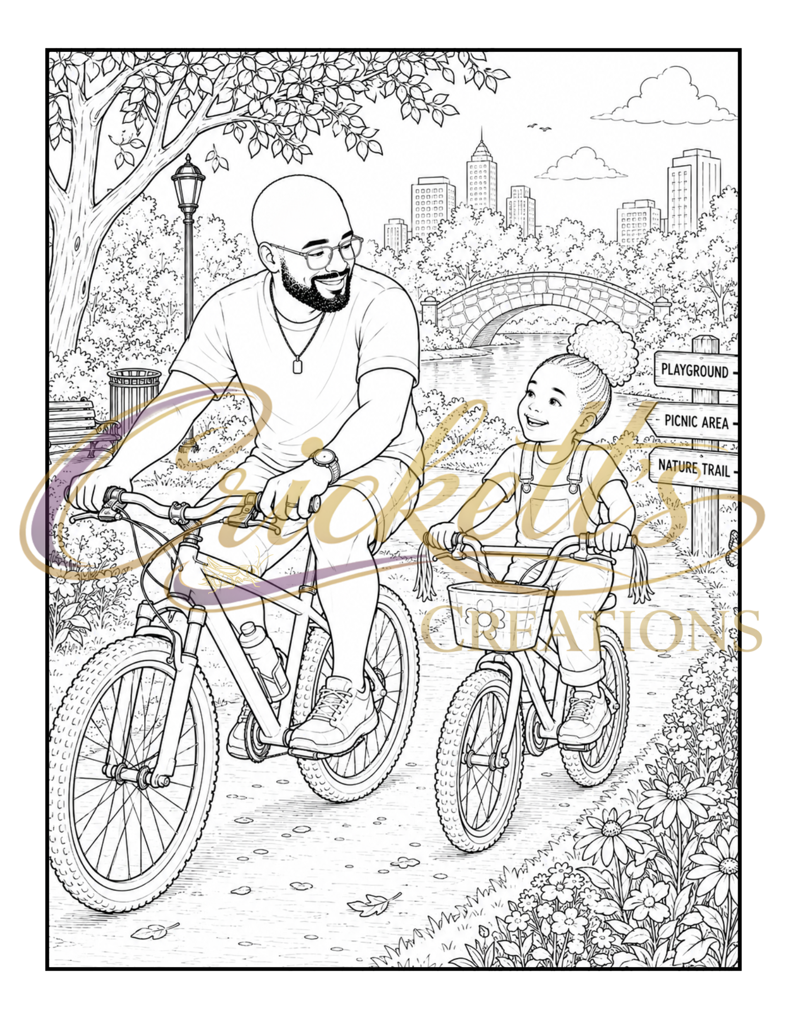 Kings Among Us (Celebrating Black Fatherhood): A Coloring Book Honoring Fathers, Protectors, Providers & Role Models