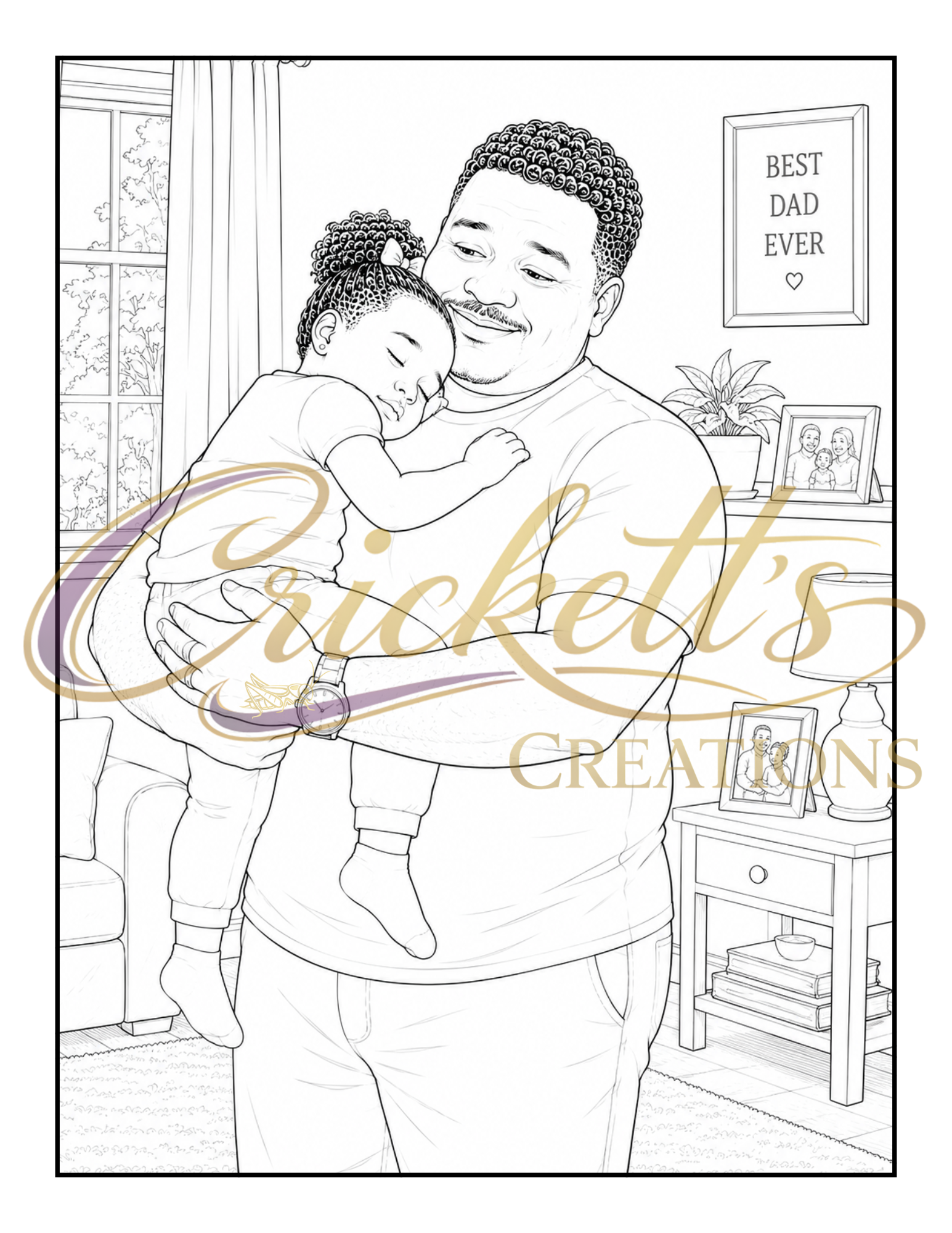 Kings Among Us (Celebrating Black Fatherhood): A Coloring Book Honoring Fathers, Protectors, Providers & Role Models