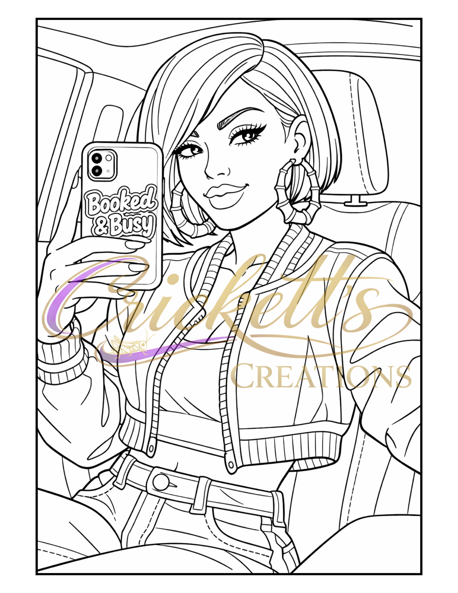 Melanin Magic: A Soft Life Coloring Book