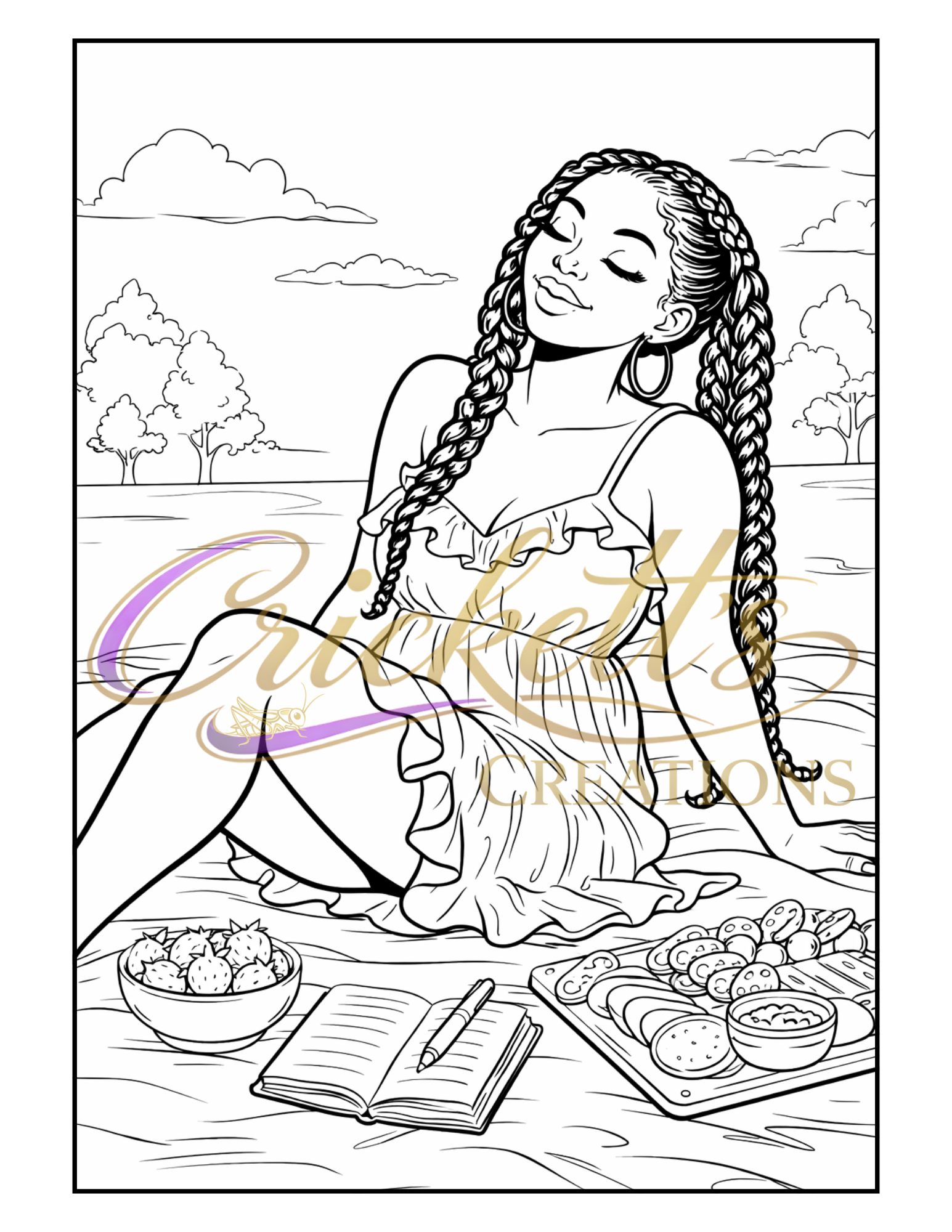 Melanin Magic: A Soft Life Coloring Book