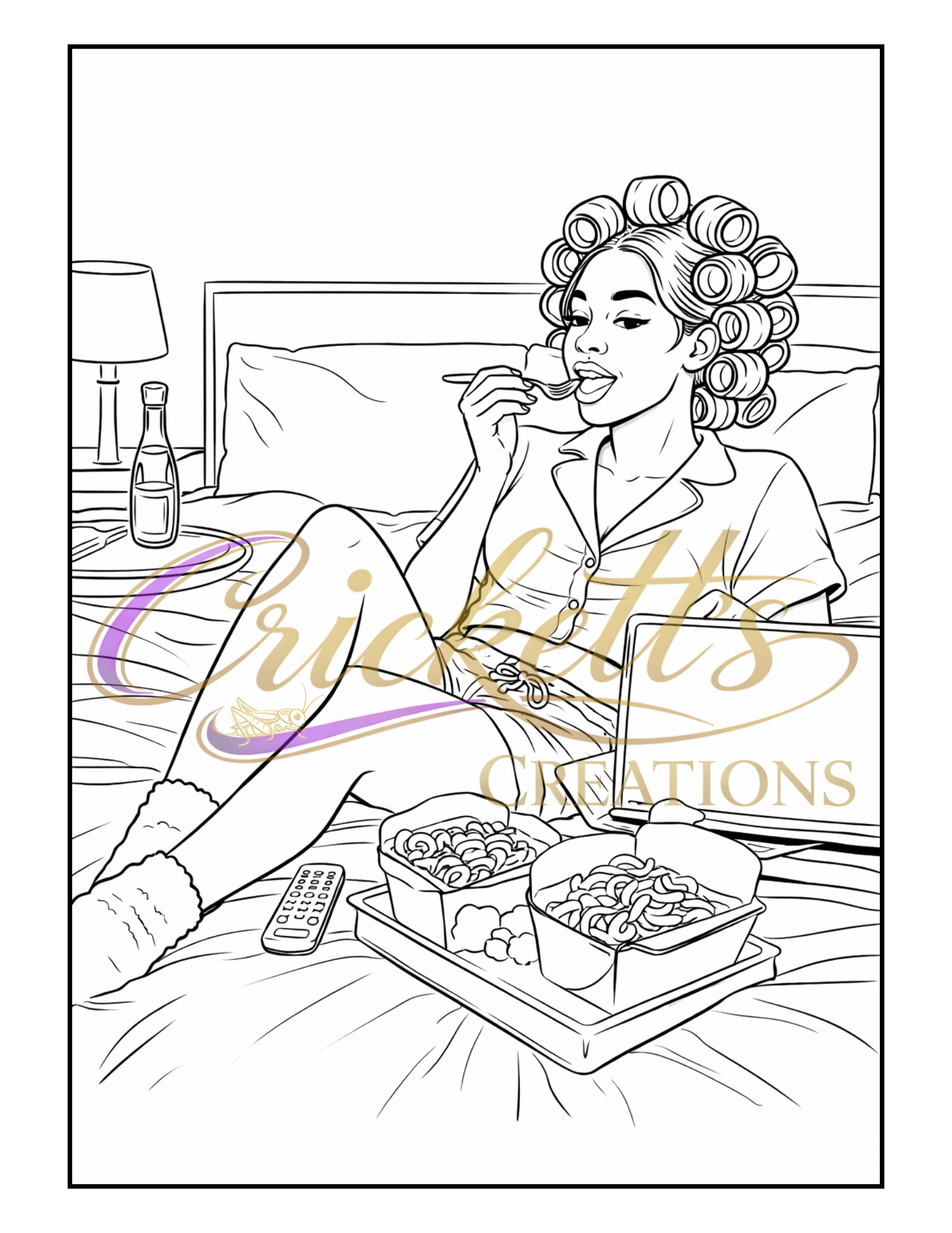 Melanin Magic: A Soft Life Coloring Book