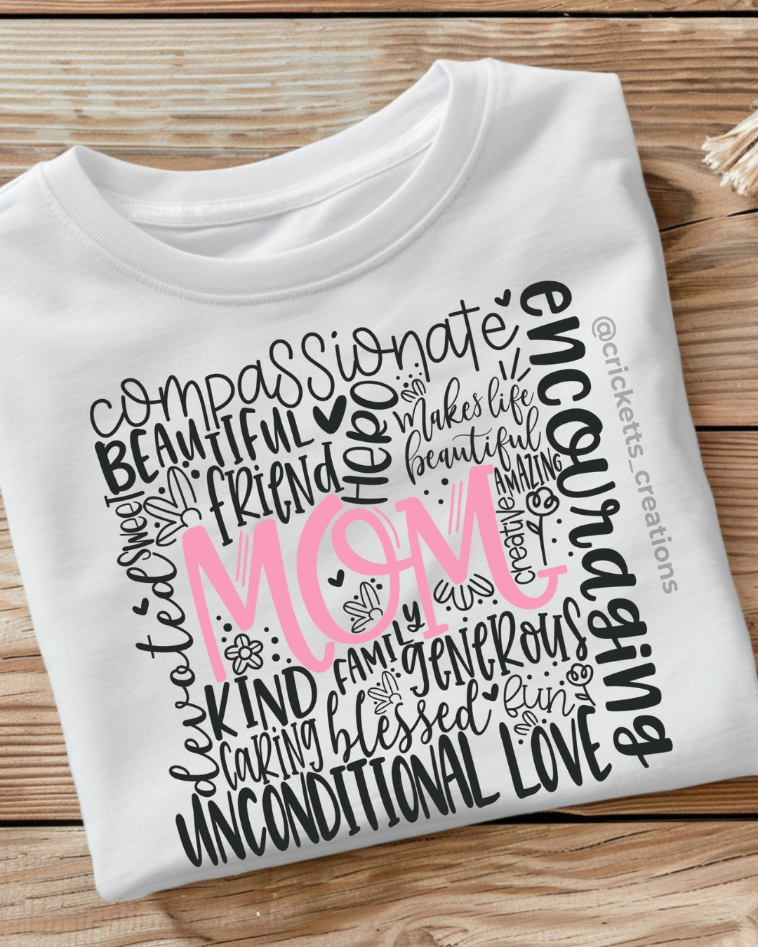 Mom Word Art Shirt