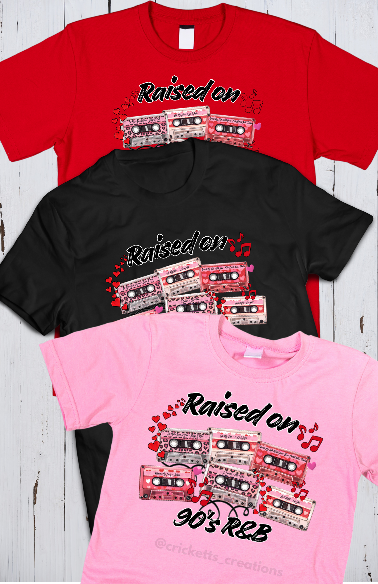 Raised on 90s R&B Cassette Shirt