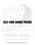 Self-Care Baddie Sampler Page- Free Coloring Download