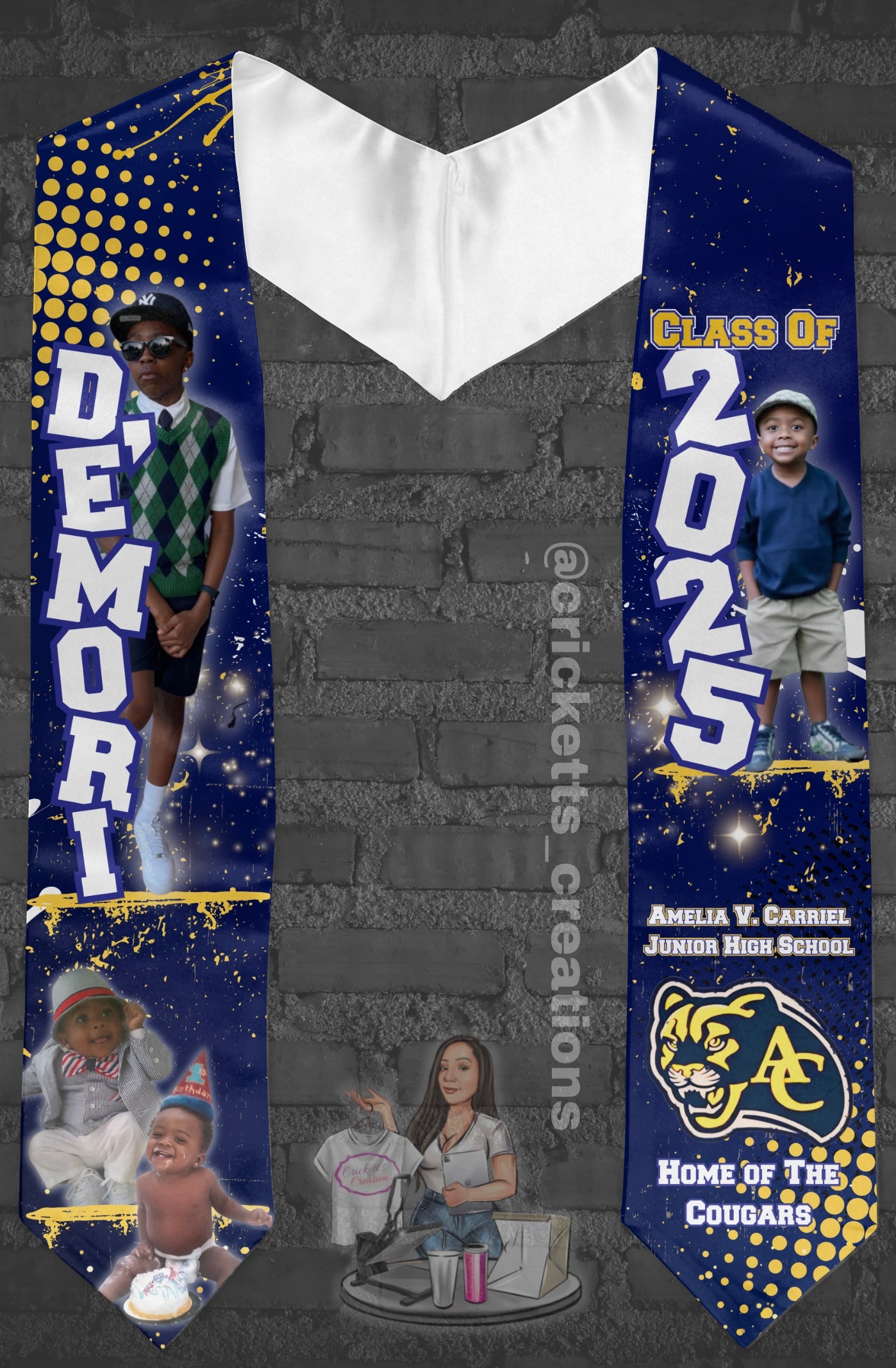 Custom Graduation Stole