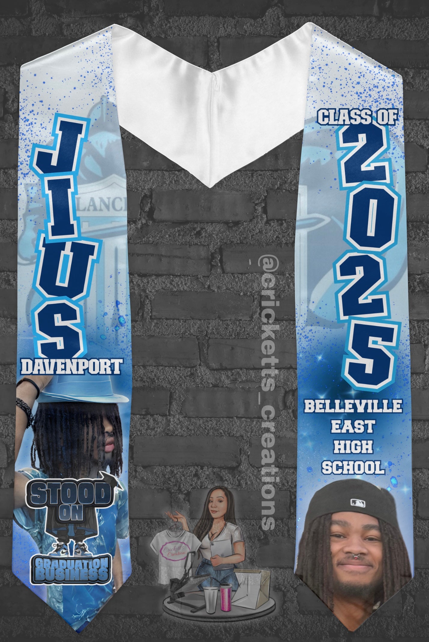 Custom Graduation Stole