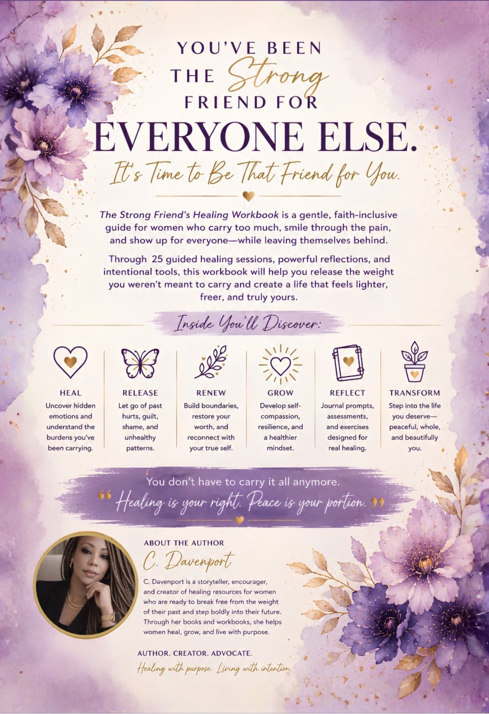 The Strong Friend's Healing Workbook