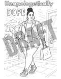 Unapologetically Dope – Baddie Coloring Page | $1 Digital Download