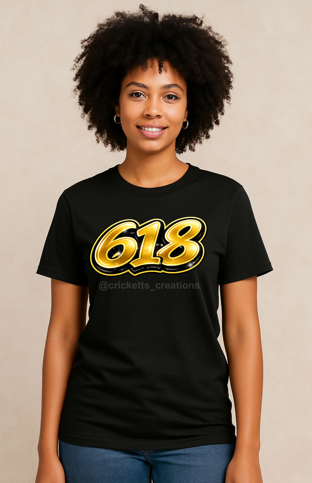618 Gold Statement Shirt — Metro East Pride Edition