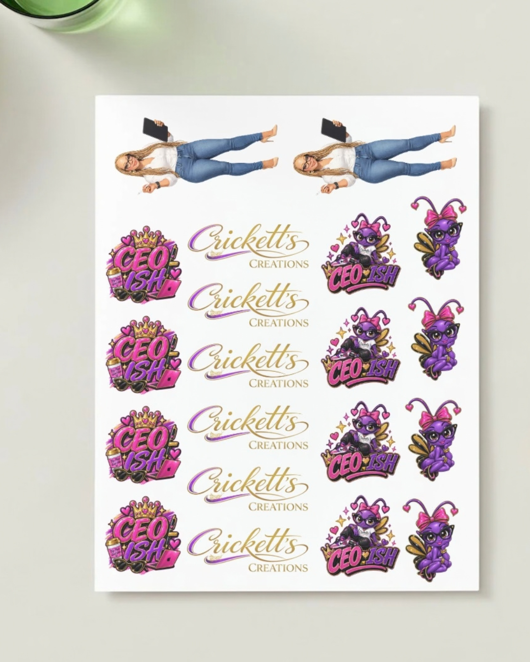 Custom Temporary Tattoo Sheet