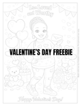 Valentine’s Day Coloring Page Freebie