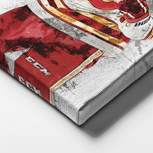 Load image into Gallery viewer, Johnny Gaudreau &amp; Elias Lindholm Canvas Art – Calgary Flames Wall Decor
