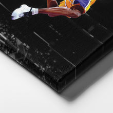 Load image into Gallery viewer, Kobe Bryant Lakers Flying Dunk Canvas Wall Art Decor - NBA Action Art
