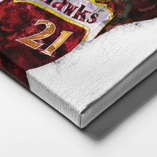 Load image into Gallery viewer, Dominique Wilkins Canvas Art – Atlanta Hawks Wall Decor
