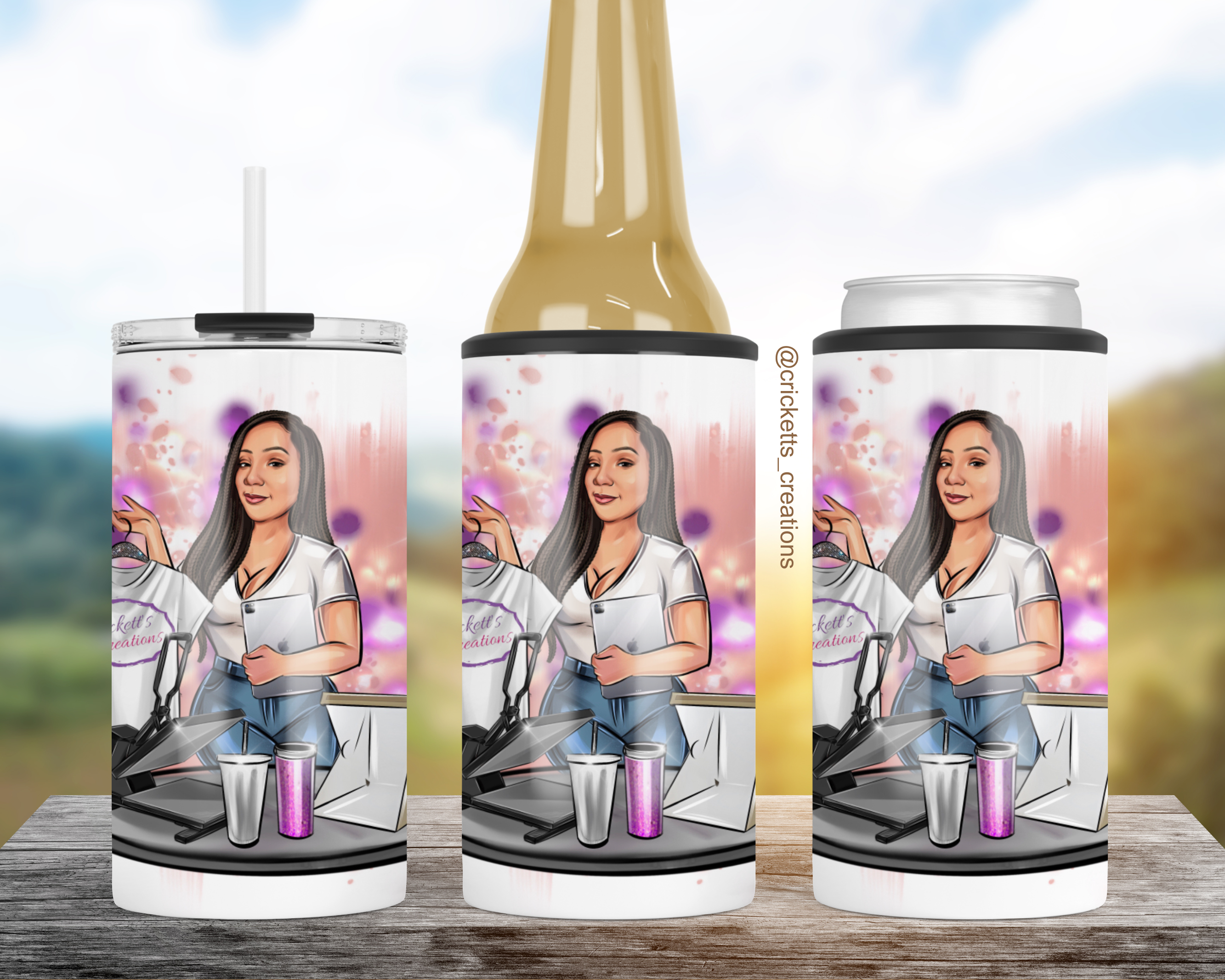 Custom 4n1 Can Cooler/ Tumbler