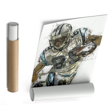 Load image into Gallery viewer, Steve Smith Canvas Art – Carolina Panthers Wall Decor

