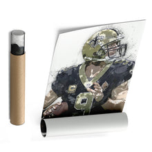 Load image into Gallery viewer, Drew Brees Canvas Art – New Orleans Saints Wall Decor
