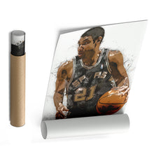 Load image into Gallery viewer, Tim Duncan Canvas Art – San Antonio Spurs Wall Decor
