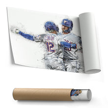Load image into Gallery viewer, Francisco Lindor &amp; Pete Alonso Canvas Art – New York Mets Wall Decor

