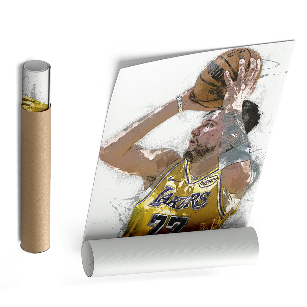 Luka Doncic Canvas Art – Los Angeles Lakers Wall Decor