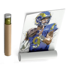 Load image into Gallery viewer, Matthew Stafford Canvas Art – Los Angeles Rams Wall Decor
