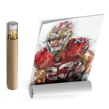 Load image into Gallery viewer, Christian McCaffrey Canvas Art – San Francisco 49ers Wall Decor
